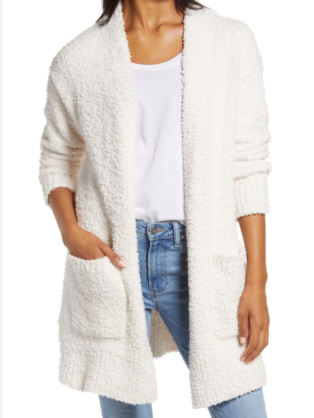 Tommy Bahama | Island Soft Plush Open Lounge Cardigan - Light Pink